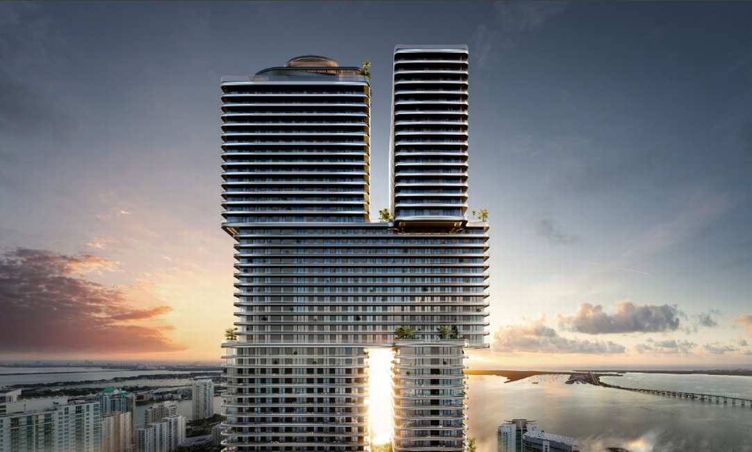 Primero Porsche, ahora Mercedes-Benz. Otro rascacielos de lujo se levanta en el horizonte de Miami