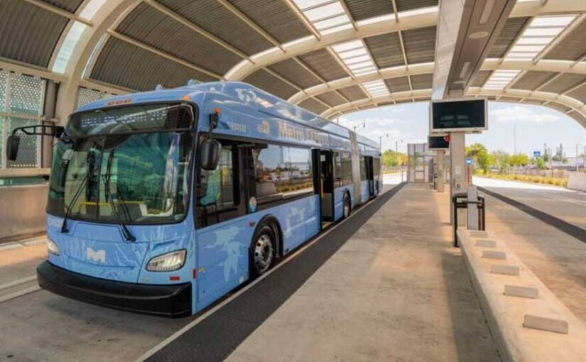Adiós al tráfico: Miami estrena Metro Express, el primer BRT 100% eléctrico